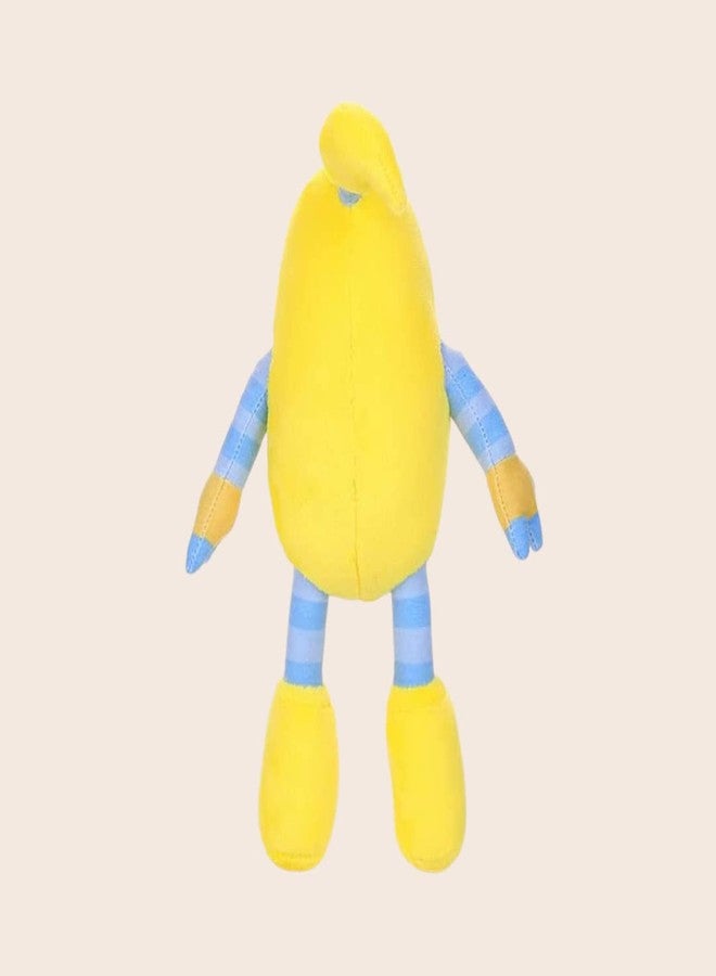 TechMax Solution دمية محشوة ناعمة ولطيفة من TechMax Solution، هدية مثالية للأولاد والبنات في الهالوين والكريسماس وعيد الشكر، دمية رعب محشوة للأطفال والكبار (أصفر) - Image 5